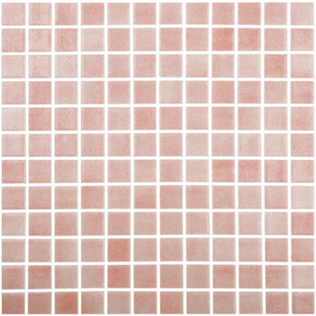 1"x1" Fog Niebla Squares Glass Mosaic salmon tile