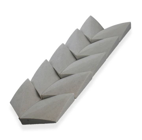sandstone mint Paragon Chevron Profile Dimensional Wall Tile