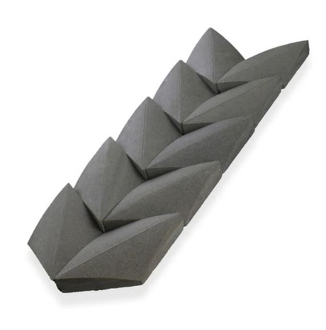sandstone ocean Paragon Chevron Profile Dimensional Wall Tile
