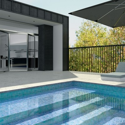 Shell Squares Glass Mosaic