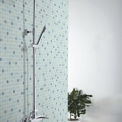 1"x1" Colour Plus Squares Glass Mosaic shower tile
