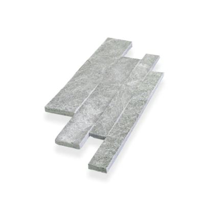 silver quartzite Parallels Split Face Textured Wall Tile