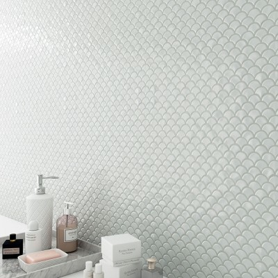 1.4"x1.1" Soul Bright Droplet Glass Mosaic
