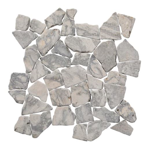 swirl grey Random Tumbled Mosaic Tile