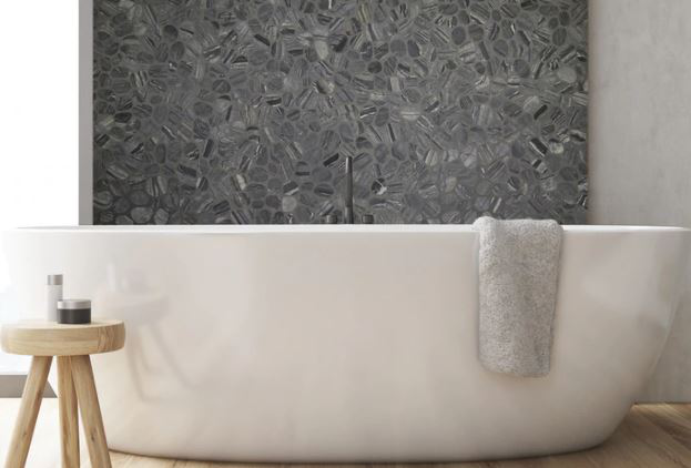 Spindrift Marble Honed Pebble Tile