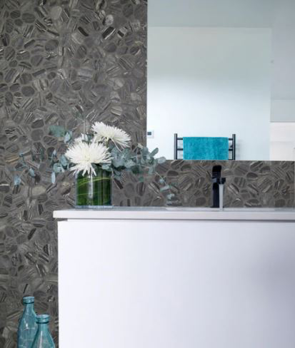 Spindrift Marble Honed Pebble Tile