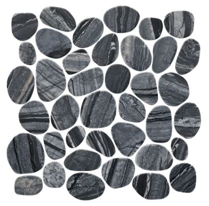 tempest Spindrift Marble Honed Pebble Tile