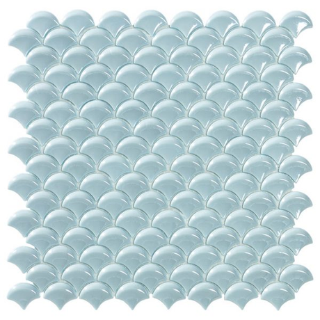 1.4"x1.1" Dimension Droplet Glass Mosaic tender tile