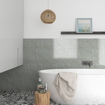 1"x1" Tender Squares Glass Mosaic