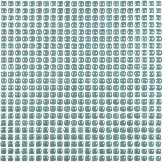 turquoise 0.5"x0.5" Pearl Dots Glass Mosaic tile
