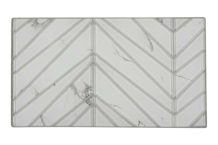 vapor Palms Gloss Glass Mosaic Tile
