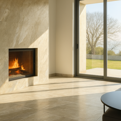 Ardesia Cream Structured Porcelain Slab