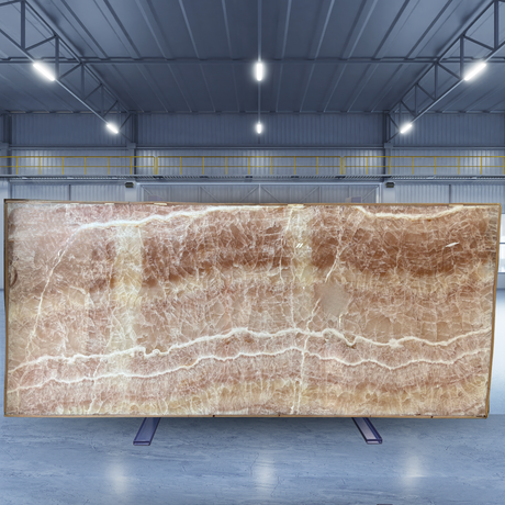 Cristallo Rose Onyx Polished Slab