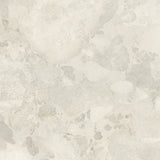 Almond porcelain field tile 48x48 with aggregate stone look