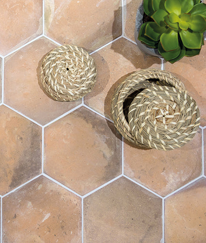 Cottage Hexagon Porcelain Tile 5.5x6.3