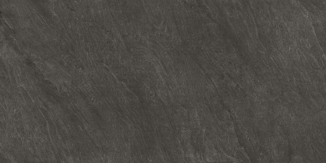 Pietra Di Cardoso Nero Fiammato Structured 64" x 128" Porcelain slab