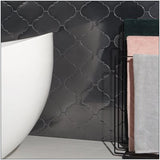 Arabesque Metallic Polished Porcelain Tile 4.7×8