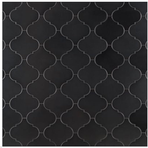 Arabesque Metallic Polished Porcelain Tile 4.7×8