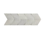 White marble chevron pattern tile on a white background
