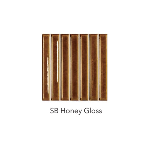honey gloss Sweet Bars Ceramic Gloss Tile 4.6x4.6