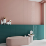 Grace O Teal Gloss 3x12 wall tile