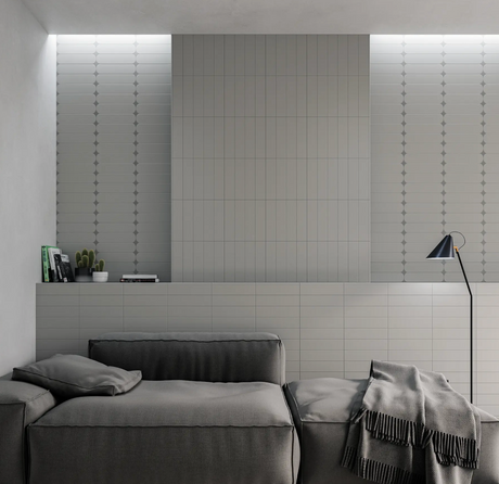 Grace O Grey Matte 3x12 bedroom wall tile