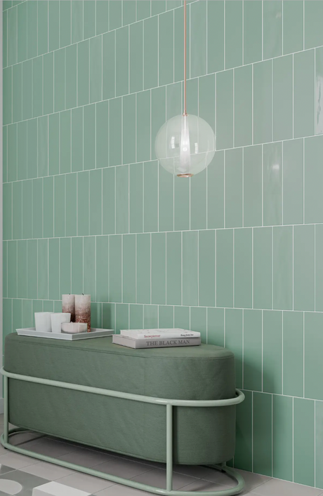 green Grace Sage matte finish tile