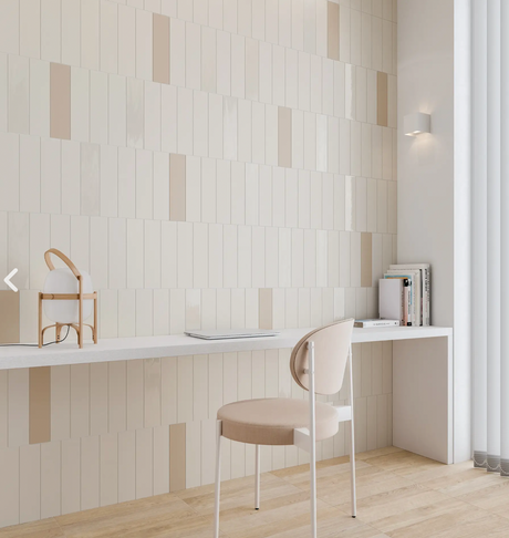 Grace White Matte 3x12 wall tile