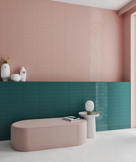 Grace Blush Gloss 3x12 wall tile