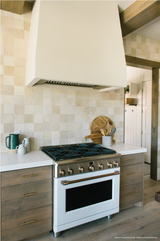 Cloe Ceramic Tile in Creme 5x5 kitchen