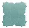 Porto Star and Cross Matte Jade tile