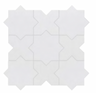 Porto Star and Cross White Matte tile