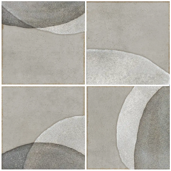 Pottery Cosmic Square Grey Matte Tile | Imperial Tile