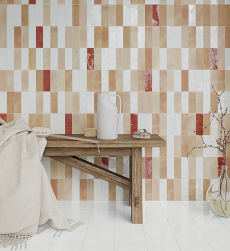 Bejmat Tan Matte Subway 2x6 wall tiles