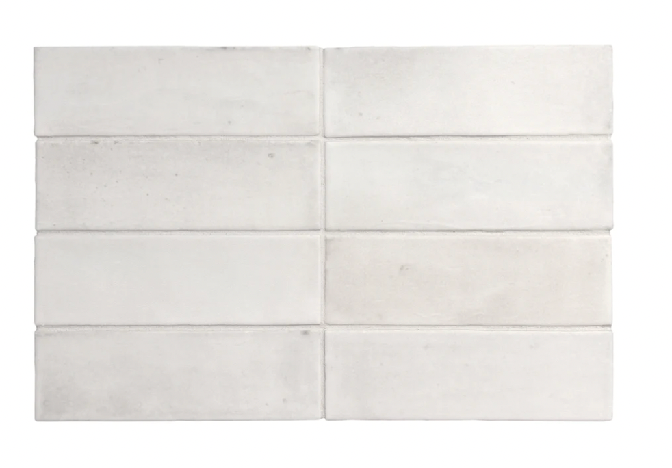 Soco White Matte Porcelain Tile 2x6