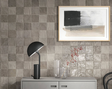 Riad Square - Taupe Ceramic Glossy 4x4 wall tiles