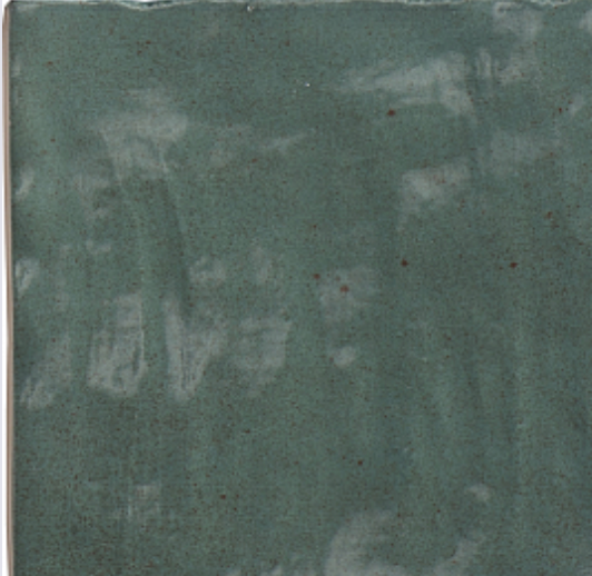 Riad Square - Green Ceramic Glossy 4x4 tiles