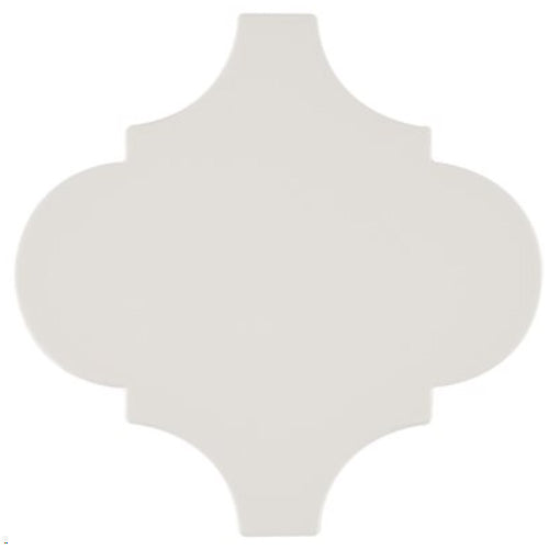 Arabesque White Matte Porcelain Tile 4.7×8