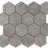 fossil floor tile Ages Hex Matte 3"