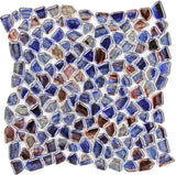 Artemis pebble polished glass mosaic tile
