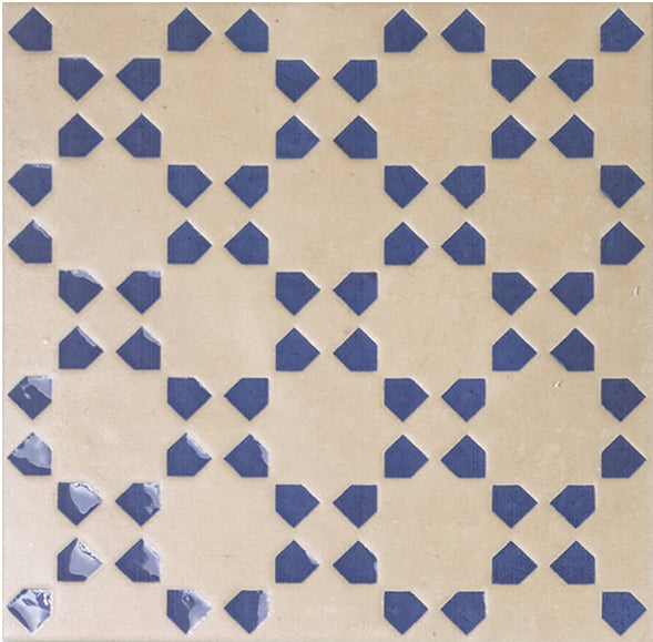 Bejmat Decor Biscuit Azur Matte 6x6 tile