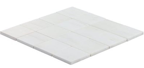 Bianco Dolomite Premium Square Honed 3" wall tile