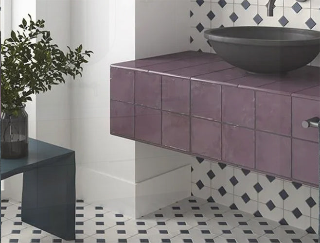 Kasbah Cross Porcelain Matte Tile | Imperial Tile