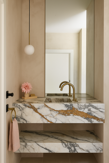 Calacatta Oro Lagoon Slab