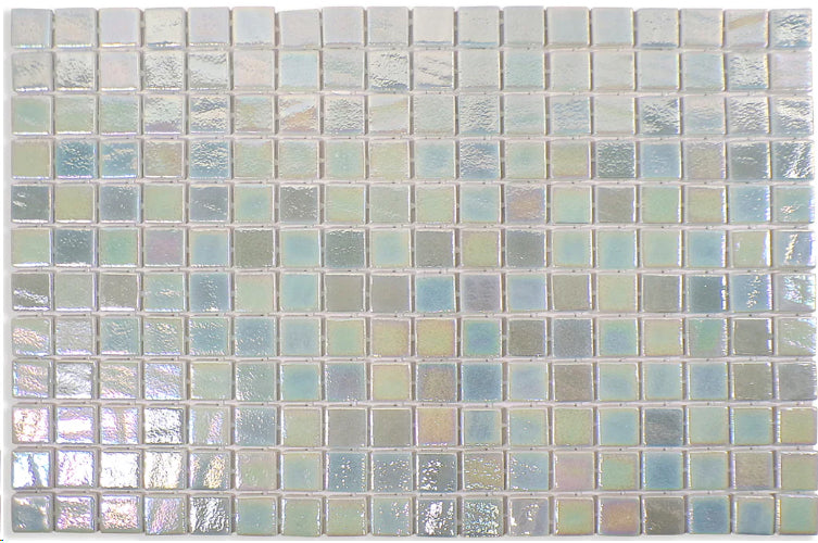 Opalescent Pool Rated Glass Mosaic Glossy 12X18