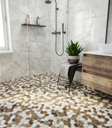 bathroom Cobbles mosaic stone pebble tile tumbled