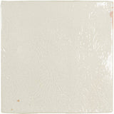 white Zellige Decor Porcelain Tile Gloss 5x5