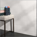 Define White Matte Porcelain Tile 5x12