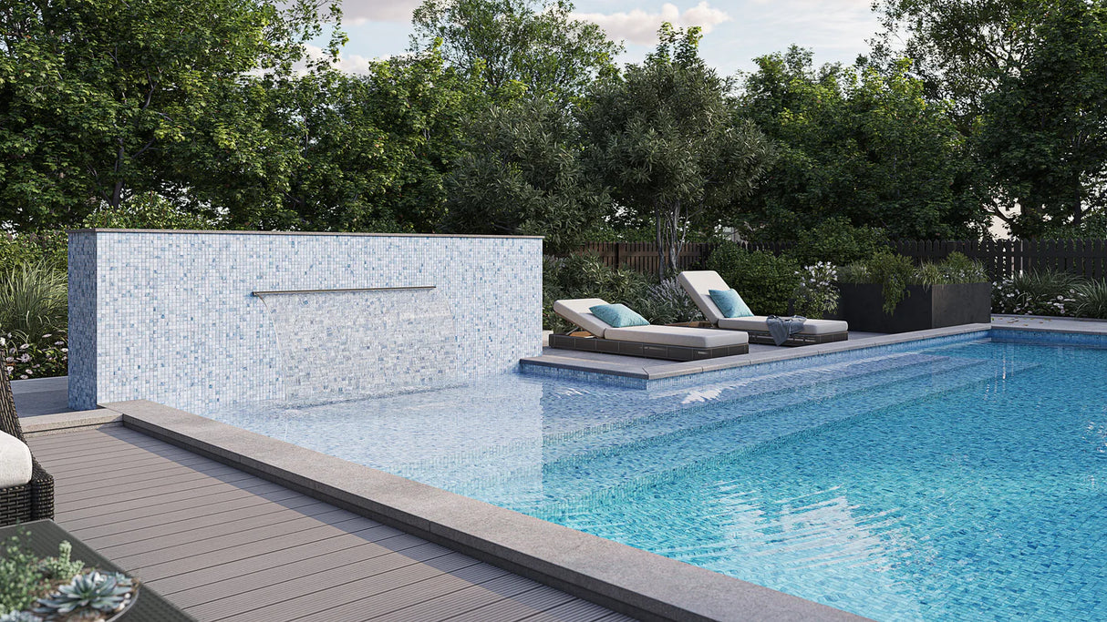 1”x1” Nuance Straight Set Glass Mosaic