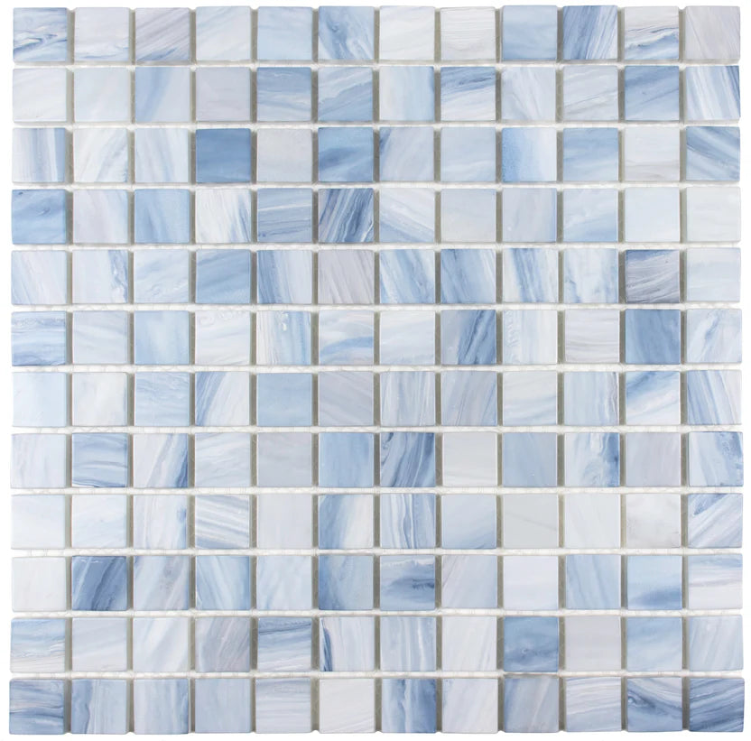 1”x1” Nuance Straight Set Glass Mosaic
